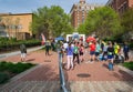 Finish Line, Blue Ridge Marathon, Roanoke, Virginia, USA Royalty Free Stock Photo